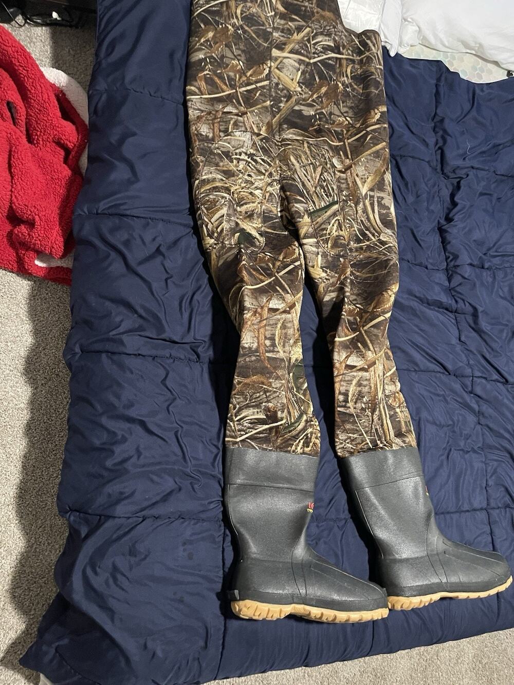 Cabela’s Neoprene Chest Waders 1000 Thinsulate Boots Size 12R Camo